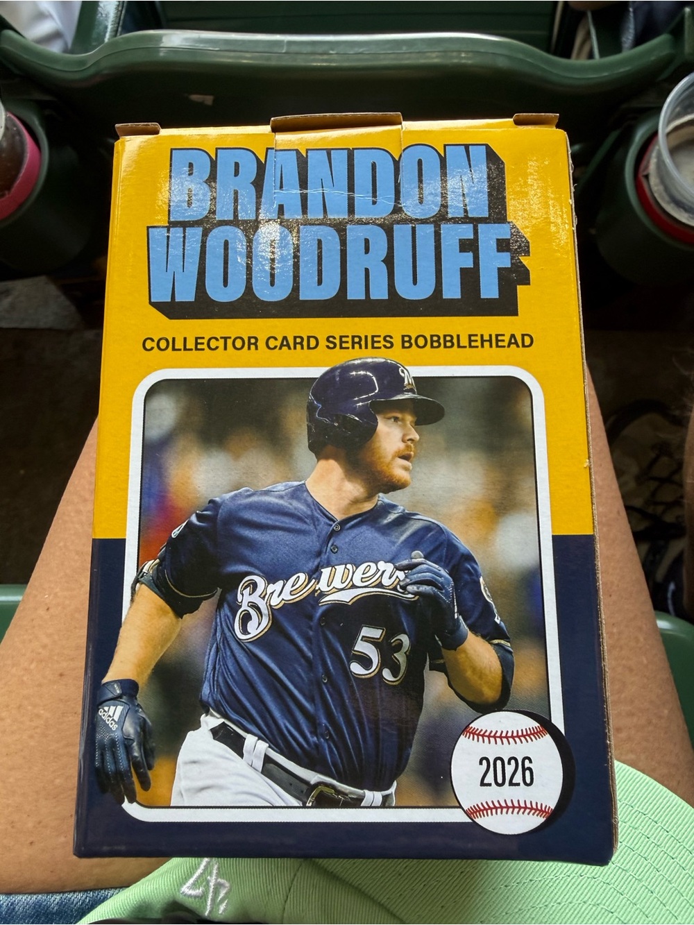 2026 BRANDON WOODRUFF BOBBLE HEAD NEW IN BOX 7/18/2026 MILWAUKEE BREWERS